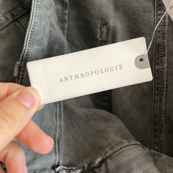 NWT Anthropologie High-Waisted Gray Ankle Pants - Picture 6 of 7